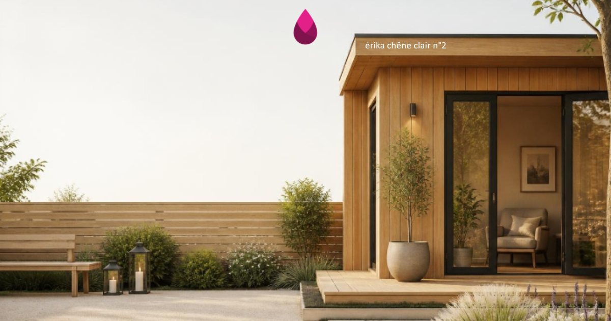Bardage bois d'un studio de jardin