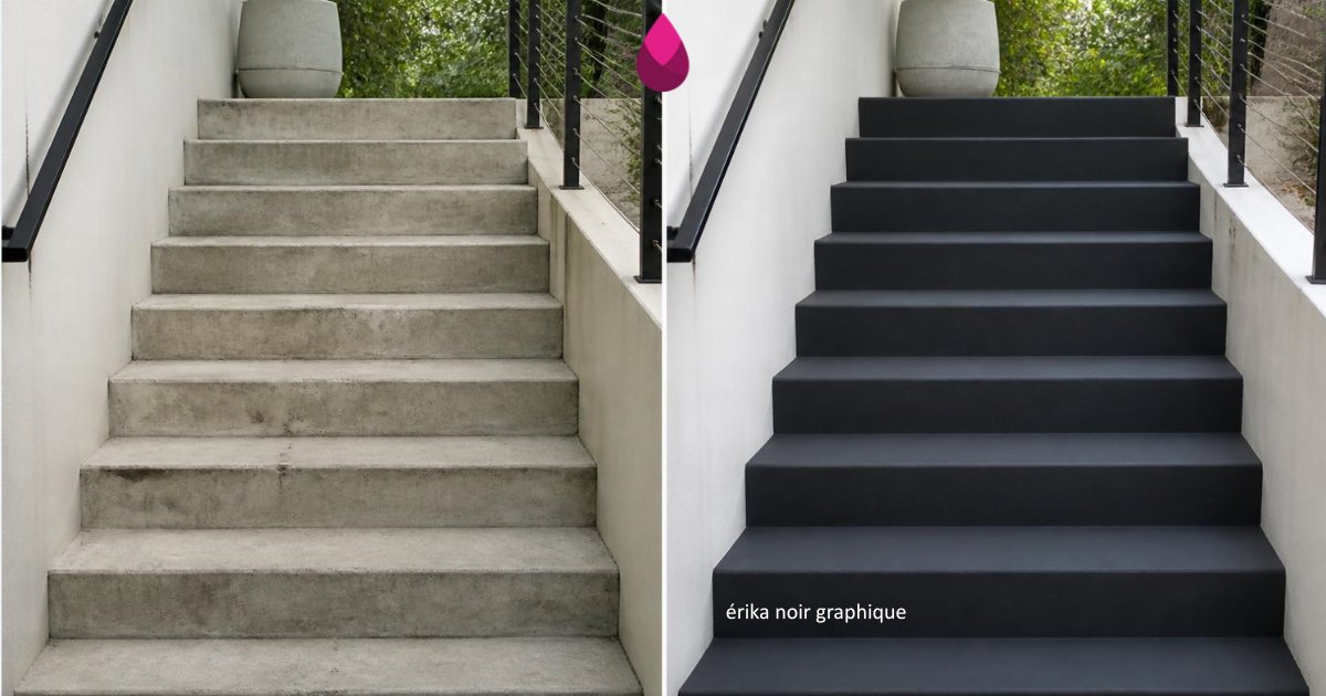 Escalier béton extérieur